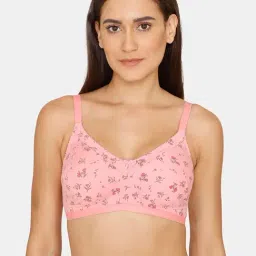 Rosaline by Zivame Pink Non Wired Non Padded Full Coverage Bra-picture-18