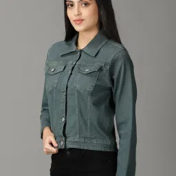 showoffff SHOWOFF Teal Denim Jacket image 3