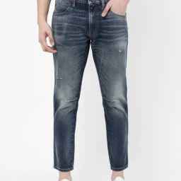 Wrangler Agony Indigo Slim Fit Distressed Jeans-picture-5