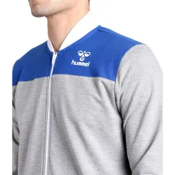 Hummel Grey Regular Fit Bomber Jacket image 4