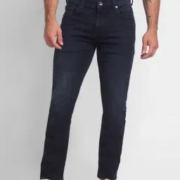 Spykar Navy Cotton Comfort Fit Jeans-image-71