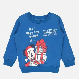 Bodycare Kids Royal Blue Printed Full Sleeves Sweatshirt image 1