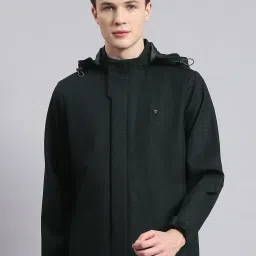 Monte Carlo Olive Regular Fit Hooded Jacket image 1