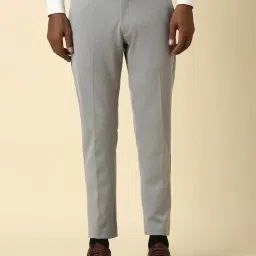 Allen Solly Grey Slim Fit Trousers image 1