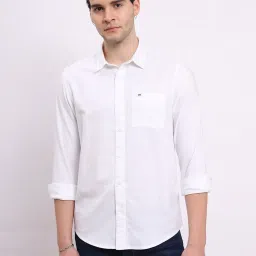 Lee White Regular Fit Shirt image 1