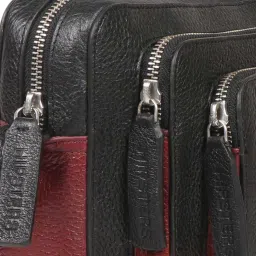 Hidesign Hipsters Black Vibes 03 Solid Small Sling Handbag image 5