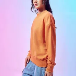 Bewakoof Orange Relaxed Fit Sweatshirt image 1