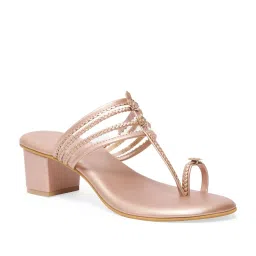 Eridani Women's Nayera Peach Toe Ring Sandals image 1