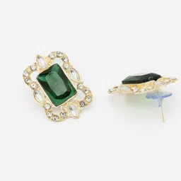 Sukkhi Rhodium-Plated Artificial Stone-Studded Jewellery Set image 3