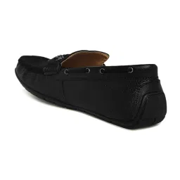 Byford by Pantaloons Men's Black Boat Shoes image 5