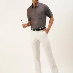 Ramraj Grey Regular Fit Shirt image 5