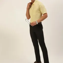 Ramraj Cream Regular Fit Shirt image 5