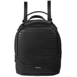 Mochi Black Synthetic Textured Backpack image 1