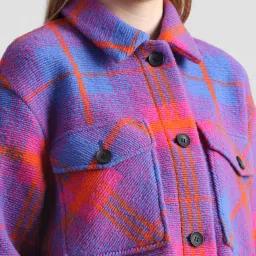 Only Multicolor Checks Jacket image 5