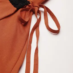 Ms.Lingies Orange Lace Work Nighty image 5