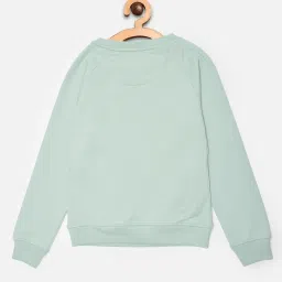 Crimsoune Club Kids Green Printed Sweatshirt image 2