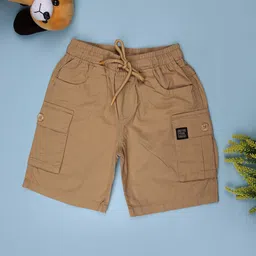 V-Mart Boys Solid Regular Fit Mid-Rise Above Knee Cotton Shorts-picture-20