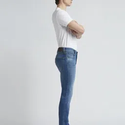 Pepe Jeans Mid Blue Cotton Slim Fit Jeans image 4