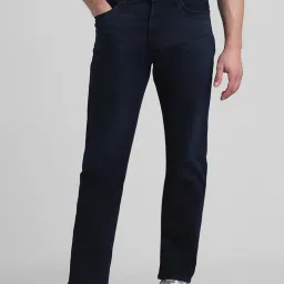 Jack & Jones Dark Blue Denim Cotton Bootcut Jeans image 1
