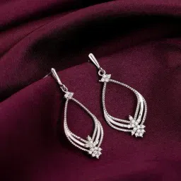 GIVA 92.5 Sterling Silver Princess Drop Earrings for Women-picture-21