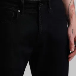 Jack & Jones Black Regular Fit Lightly Washed Jeans image 5