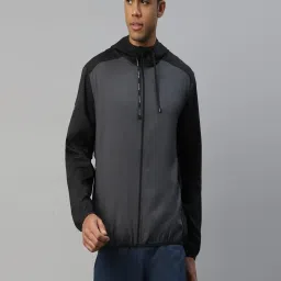 Dida Grey Polyster Regular Fit Sports Jacket image 1