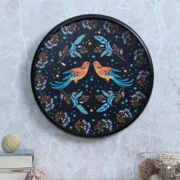 Crayton Bird Printed Round MDF Wall Hanging - Set of 1 image 1