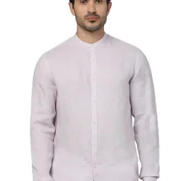 celio celio* Light Pink Regular Fit Linen Shirt-picture-37
