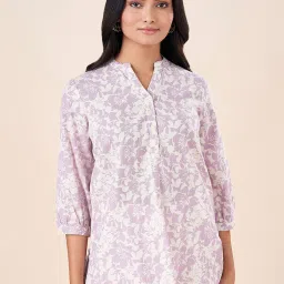 Akkriti by Pantaloons Lilac Printed Tunic image 1