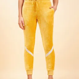 Sweet Dreams Yellow Mid Rise Track Pants image 1