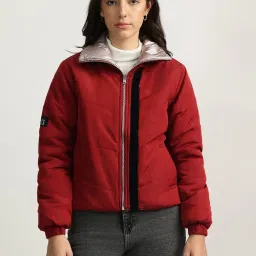 Elle Red Regular Fit Reversible Jacket image 1