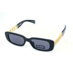 STEVE MADDEN Black Oversize Irregular Sunglasses for Women image 1