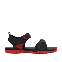 Paragon Men's Black & Red Floater Sandals image 1