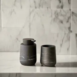 Mason Home Black & White Polyester Palermo Bathroom Set image 1