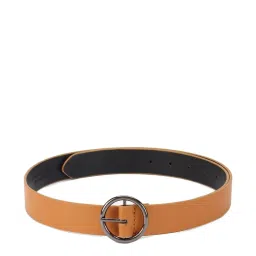 Van Heusen Brown Leather Solid Waist Belt for Women image 1