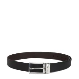 Allen Solly Black Leather Textured Reversible Belt image 1