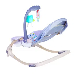 Baby Moo Automatic 3 Position Seat Recliner Bouncer Floral Grey image 5