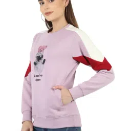 Monte Carlo Purple & Yellow Printed Sweatshirt image 3