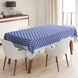 Bianca Classic Clear Blue/Ivory Pvc 4-6 Seater Table Cloth-picture-32