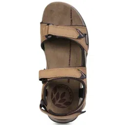 Woodland Men's Camel Floater Sandals image 3