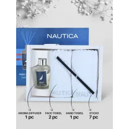 Nautica Gift Box White Cotton Towel & Reed Diffuser Set image 4