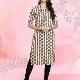 Ethnic basket Women Pack Of 2 Multicoloured Crepe Kurtas image 2