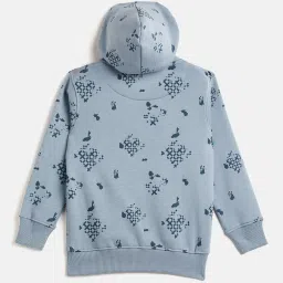 Duke Kids Grey Printed Full Sleeves Sweatshirt image 2