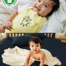 Greendigo Kids Yellow & White Printed T-Shirt, Dunagree with Blanket image 3