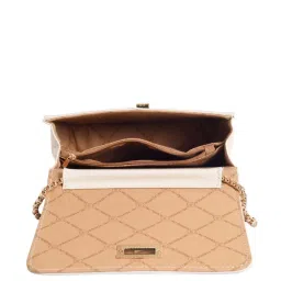 Lino Perros White Quilted Medium Sling Handbag image 4