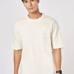 Street 808 By Pantaloons White Cotton Boxy Fit Printed T-Shirt-picture-39