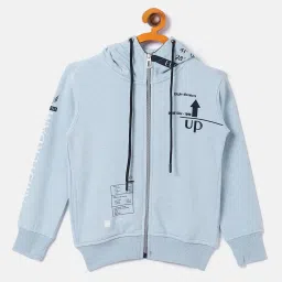 Duke Kids Light Blue Printed Full Sleeves Sweatshirt image 1