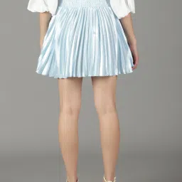 showoffff SHOWOFF Light Blue Mini Skirt image 2
