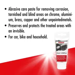 SONAX 75 ml Chrome and Aluminum Paste image 2