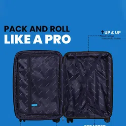 Polo Class Textured Hard-Sided Cabin Trolley Bag With Vanity image 5
